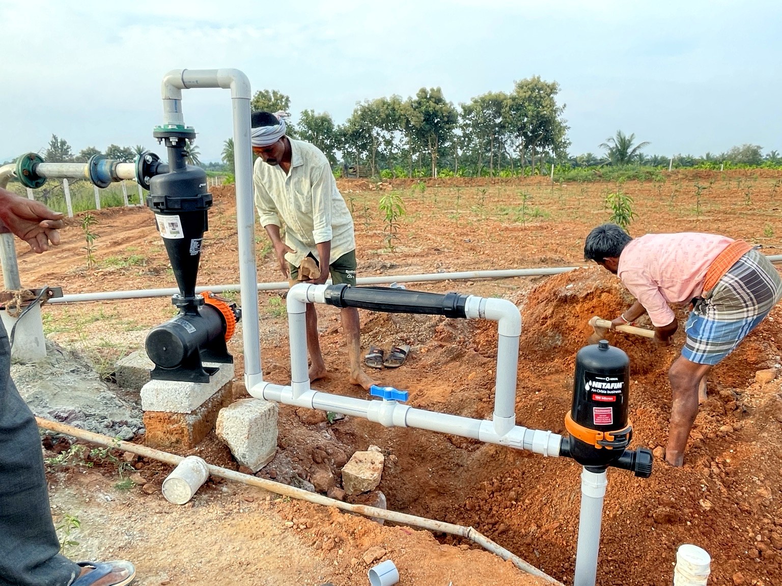 Irrigation filtration system at JD Farms
